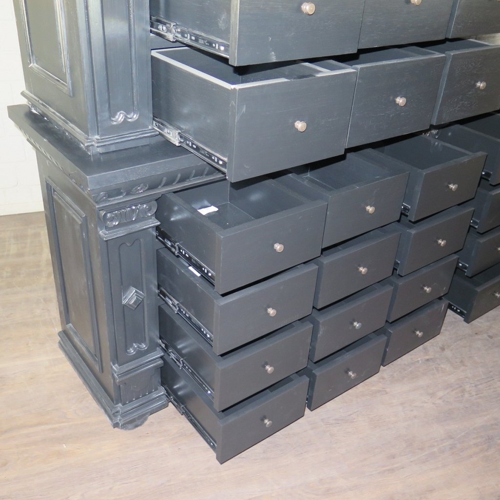 Apothekerschrank Ladenschrank Anna Massivholz 2,50 m