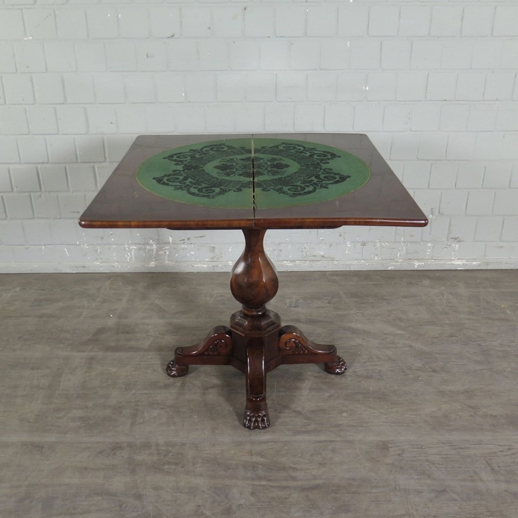 Klapptisch Spieltisch Beistelltisch Biedermeier 1830 Mahagoni