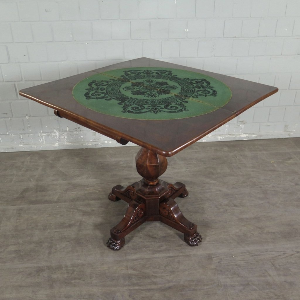 Klapptisch Spieltisch Beistelltisch Biedermeier 1830 Mahagoni