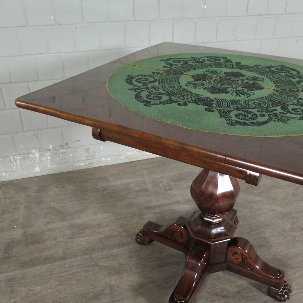 Klapptisch Spieltisch Beistelltisch Biedermeier 1830 Mahagoni