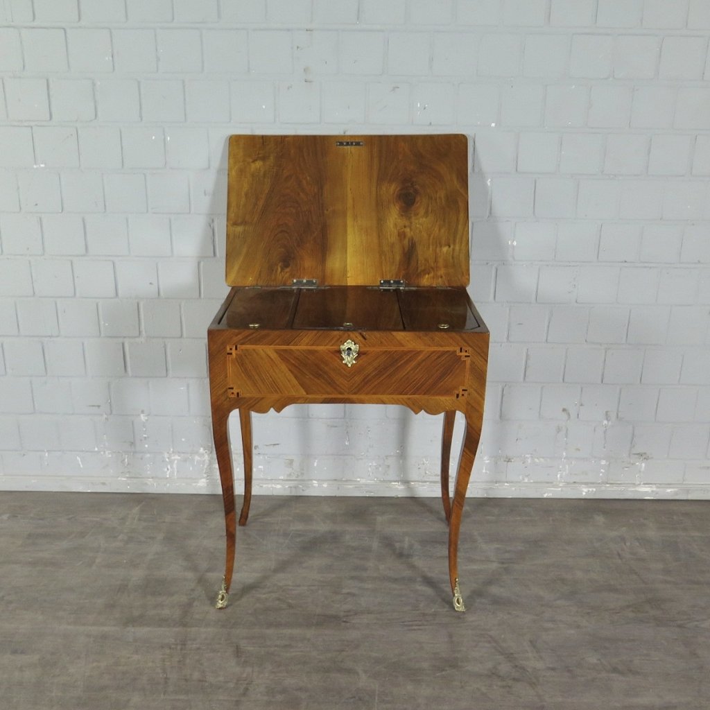 Schminktisch Biedermeier 1820 Nussbaum