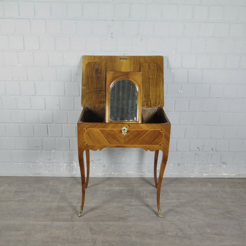 Schminktisch Biedermeier 1820 Nussbaum