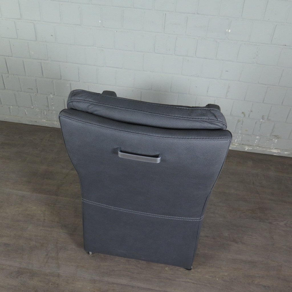 Stuhl / Sessel auf Rollen Grau