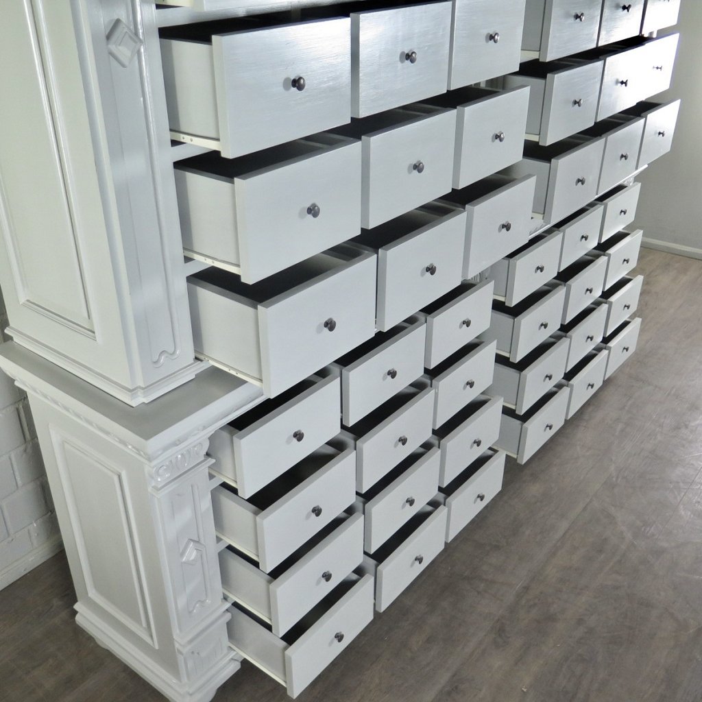 Apothekerschrank Ladenschrank Anna Massivholz 2,50 m