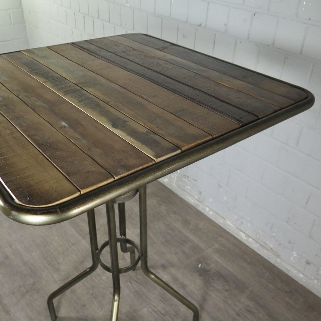 Stehtisch Tisch 0,80 m x 0,80 m Mangoholz