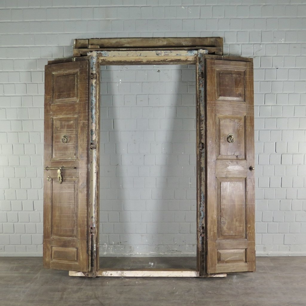 Tür Eingangstür Haustür 1910 Teakholz