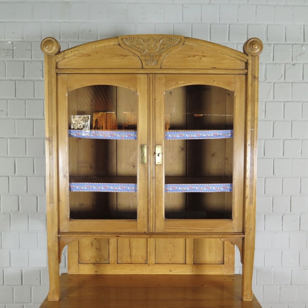 Buffetschrank Schrank Jugendstil 1910 Kiefer