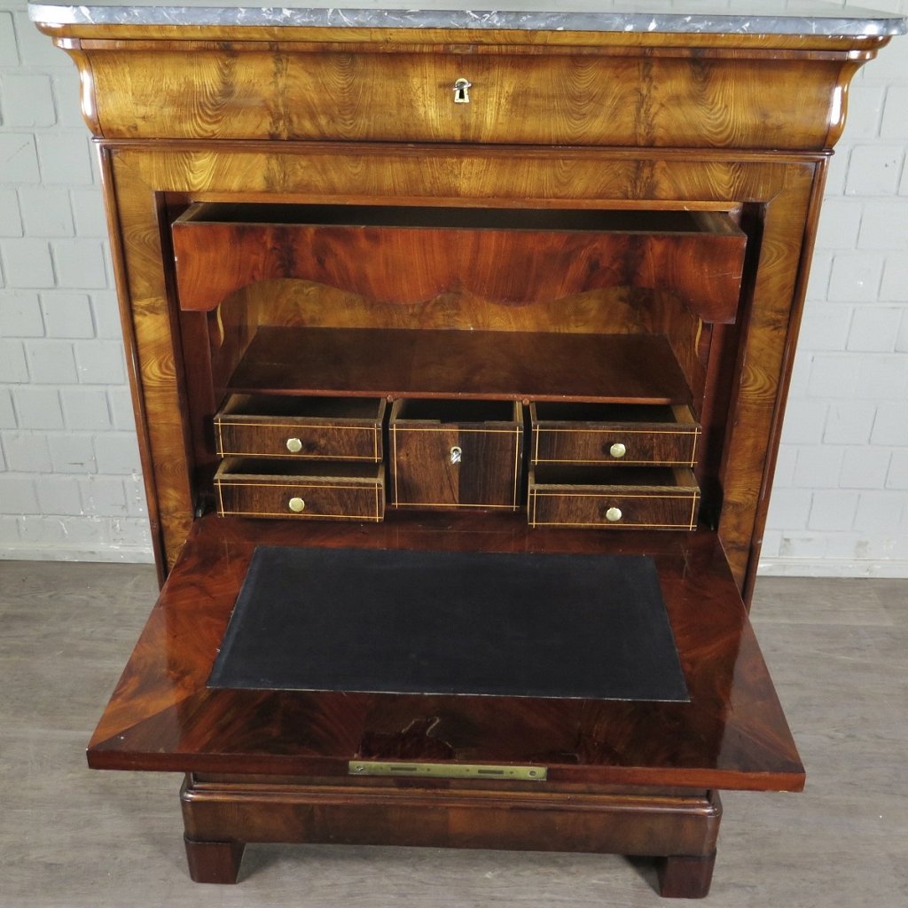 Sekretär Biedermeier 1830 Mahagoni