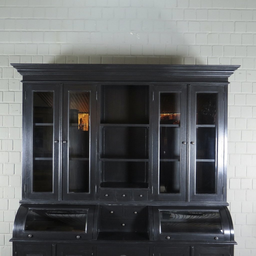 Buffetschrank Vitrine 2,00 m Teakholz