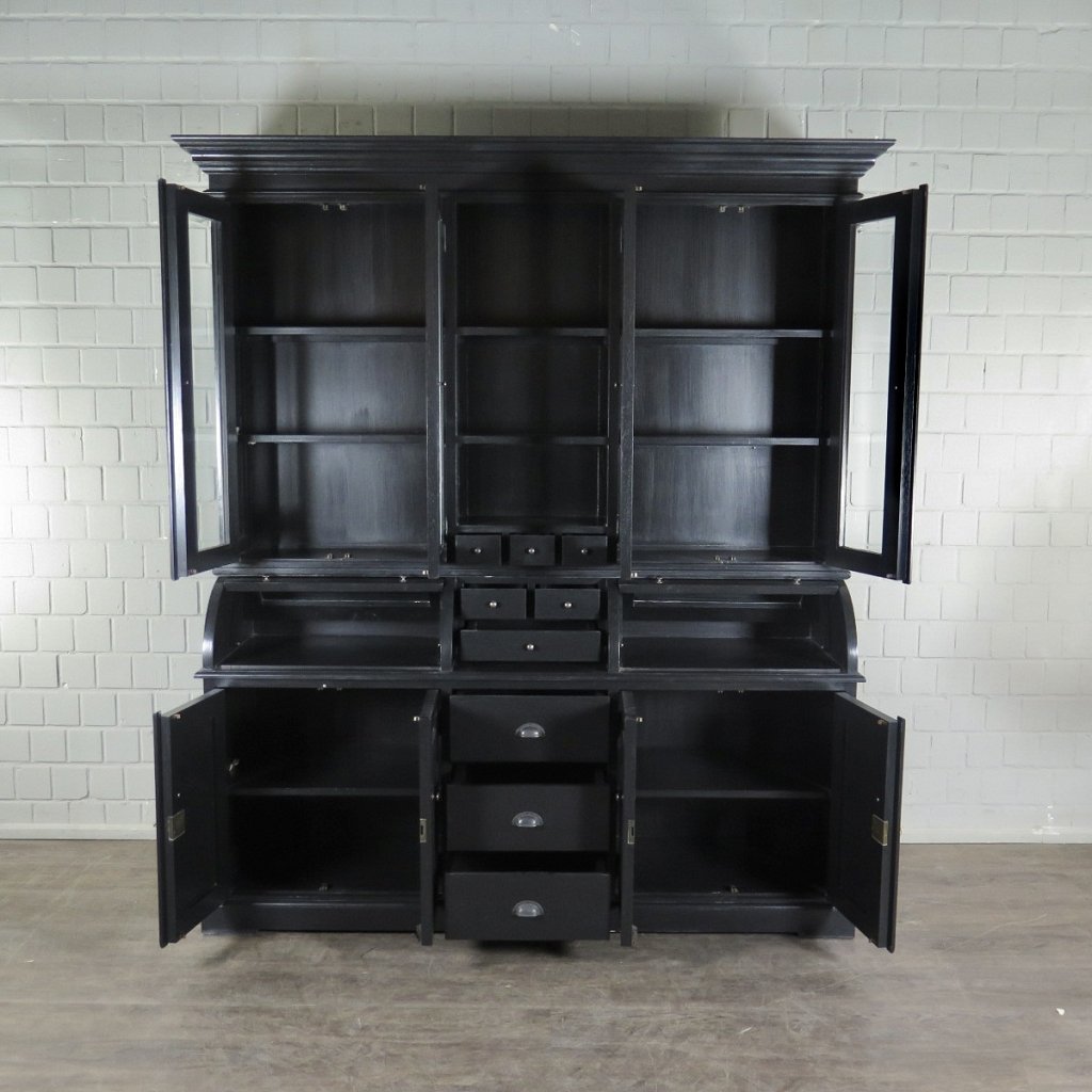 Buffetschrank Vitrine 2,00 m Teakholz