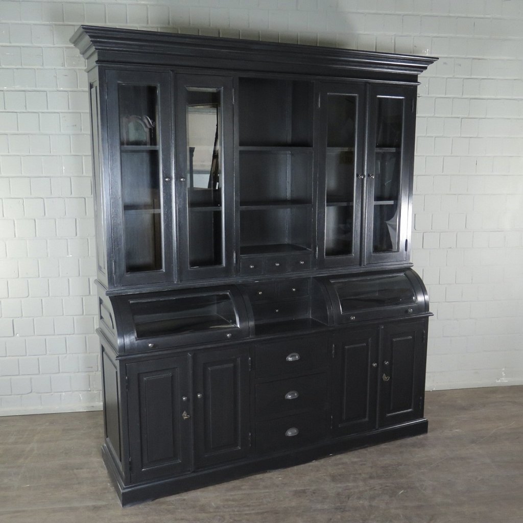 Buffetschrank Vitrine 2,00 m Teakholz