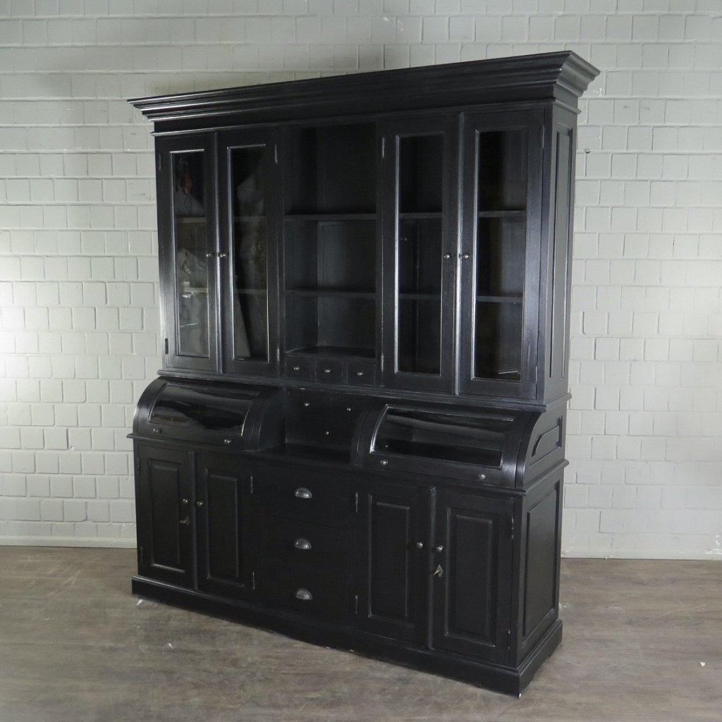 Buffetschrank Vitrine 2,00 m Teakholz