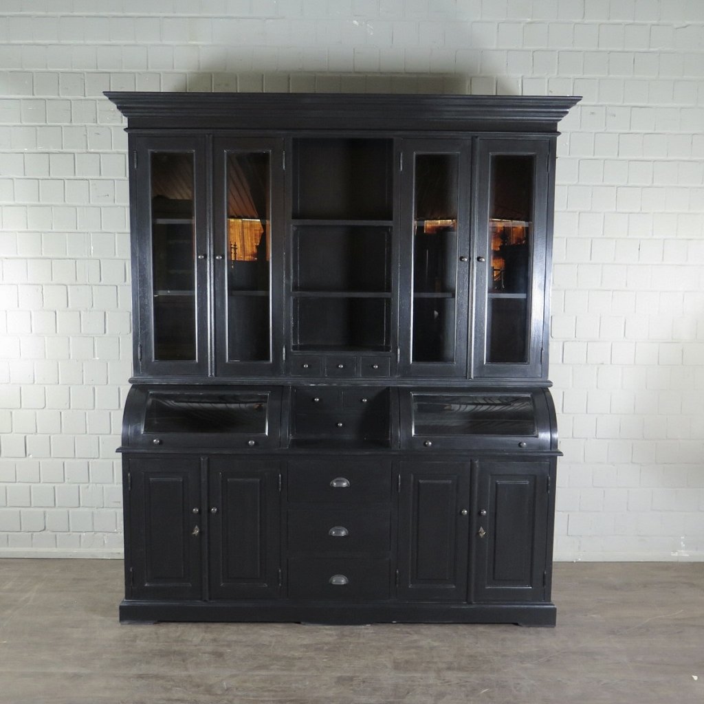 Buffetschrank Vitrine 2,00 m Teakholz