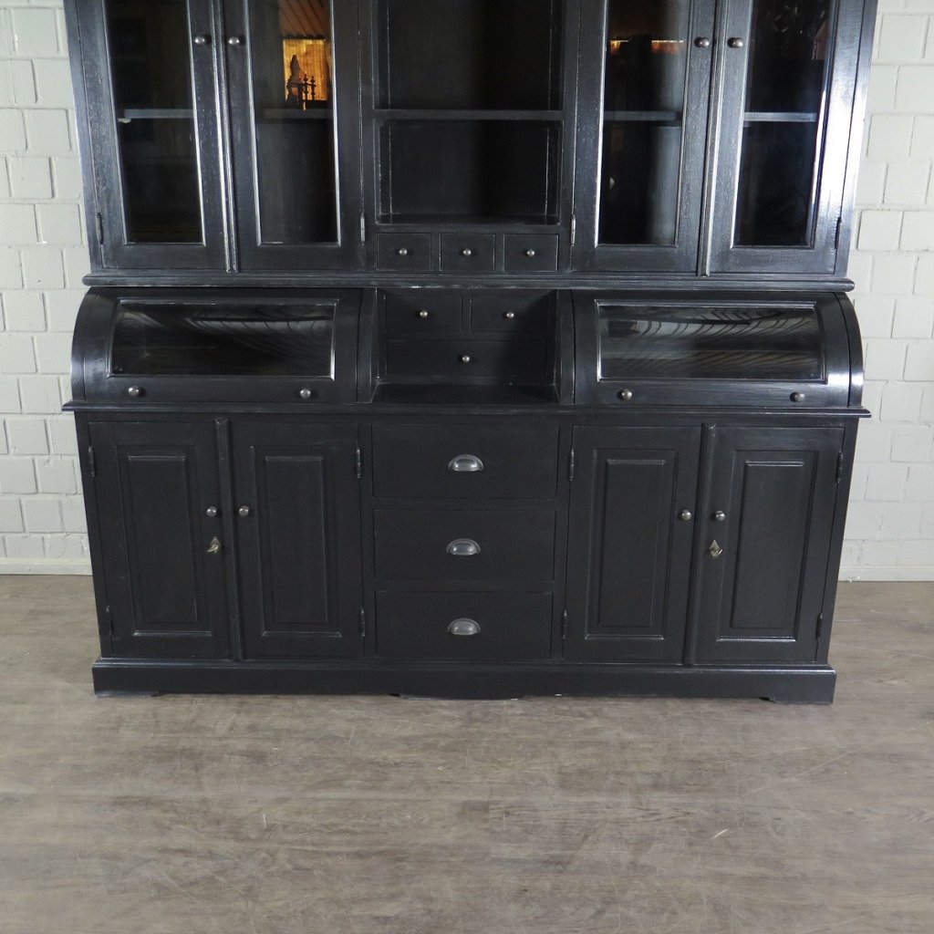 Buffetschrank Vitrine 2,00 m Teakholz