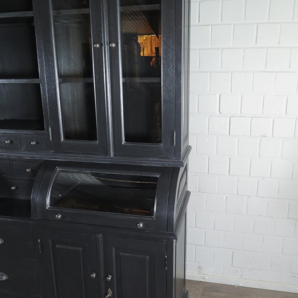 Buffetschrank Vitrine 2,00 m Teakholz