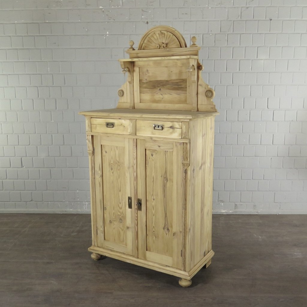 Vertiko mit Aufsatz Gründerzeit 1880 Kiefer