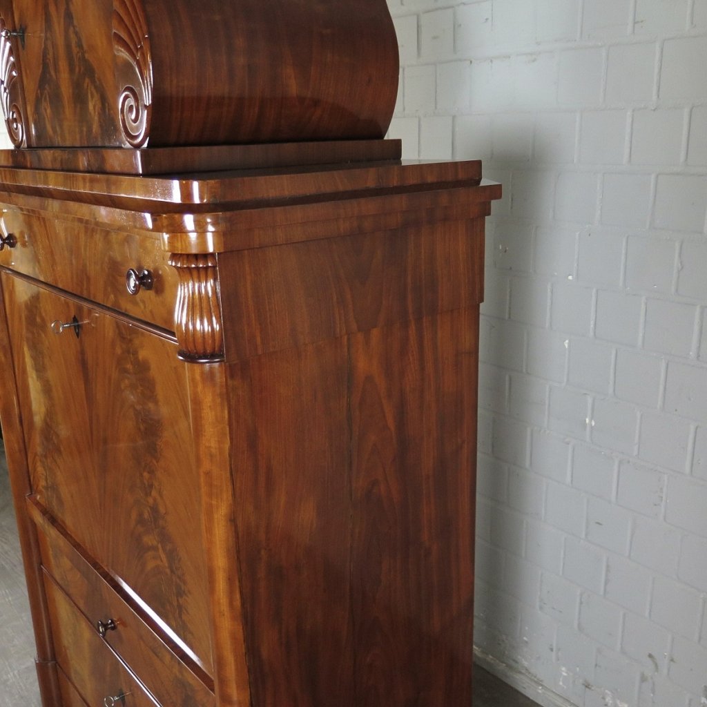 Sekretär Biedermeier 1830 Mahagoni