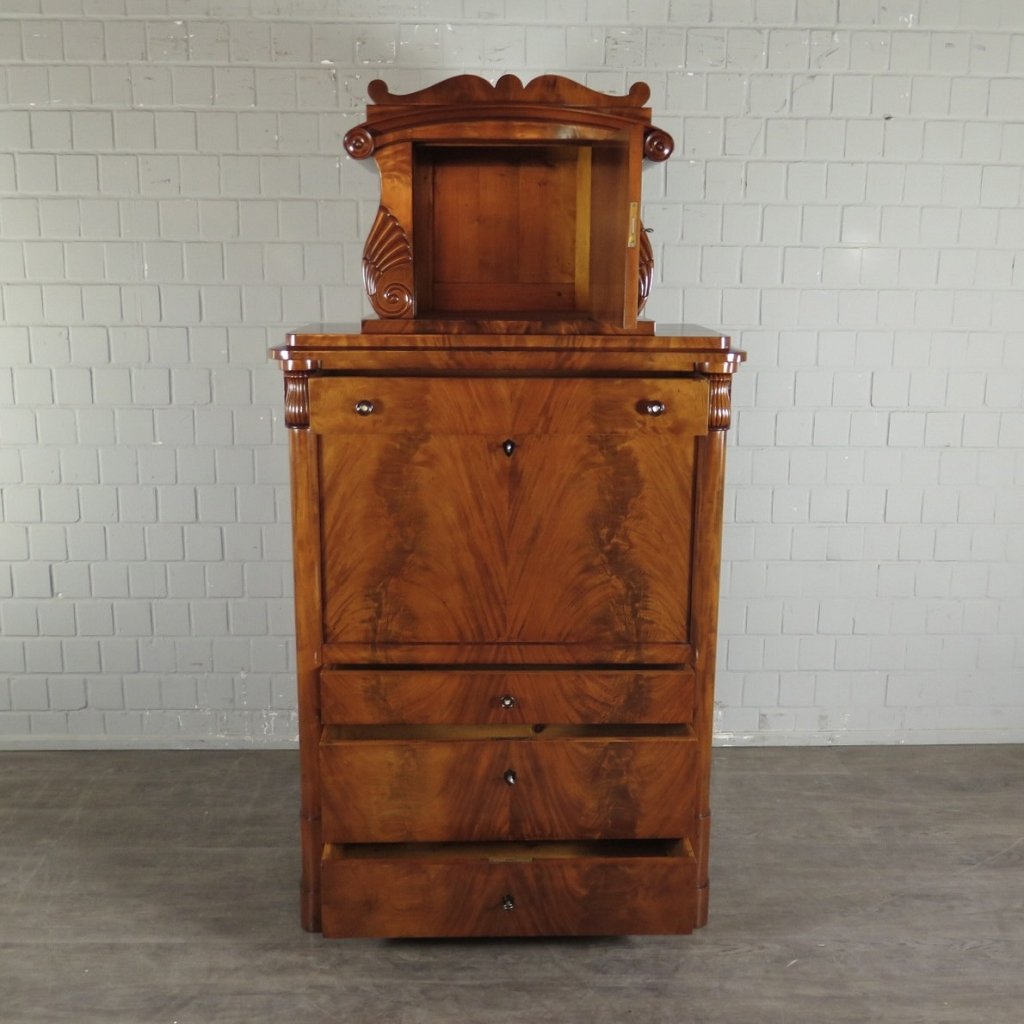Sekretär Biedermeier 1830 Mahagoni