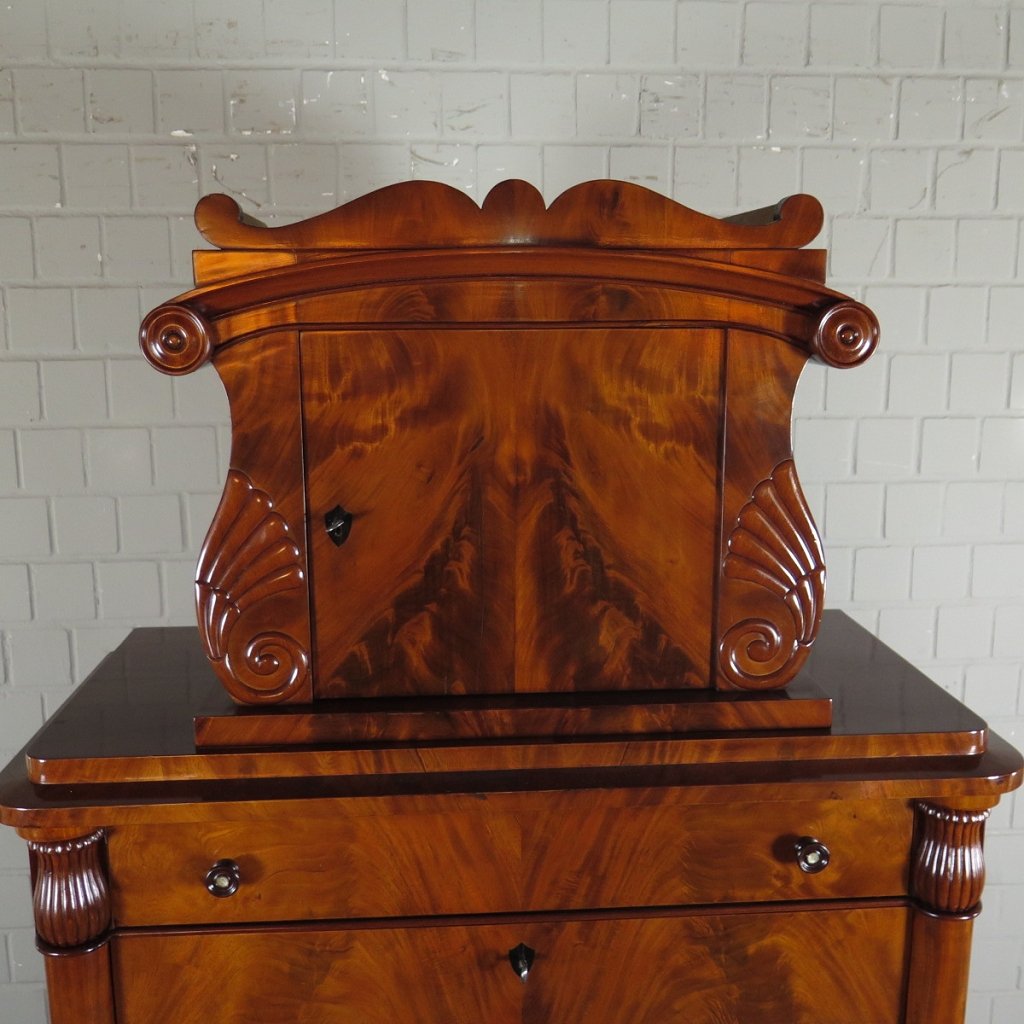 Sekretär Biedermeier 1830 Mahagoni