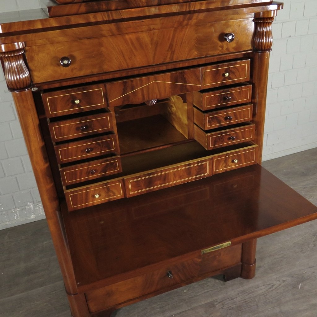 Sekretär Biedermeier 1830 Mahagoni