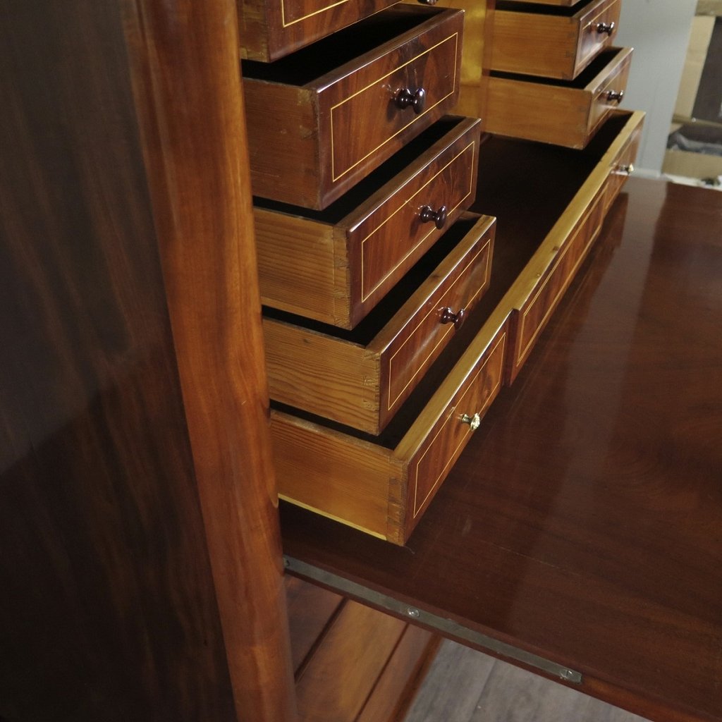 Sekretär Biedermeier 1830 Mahagoni