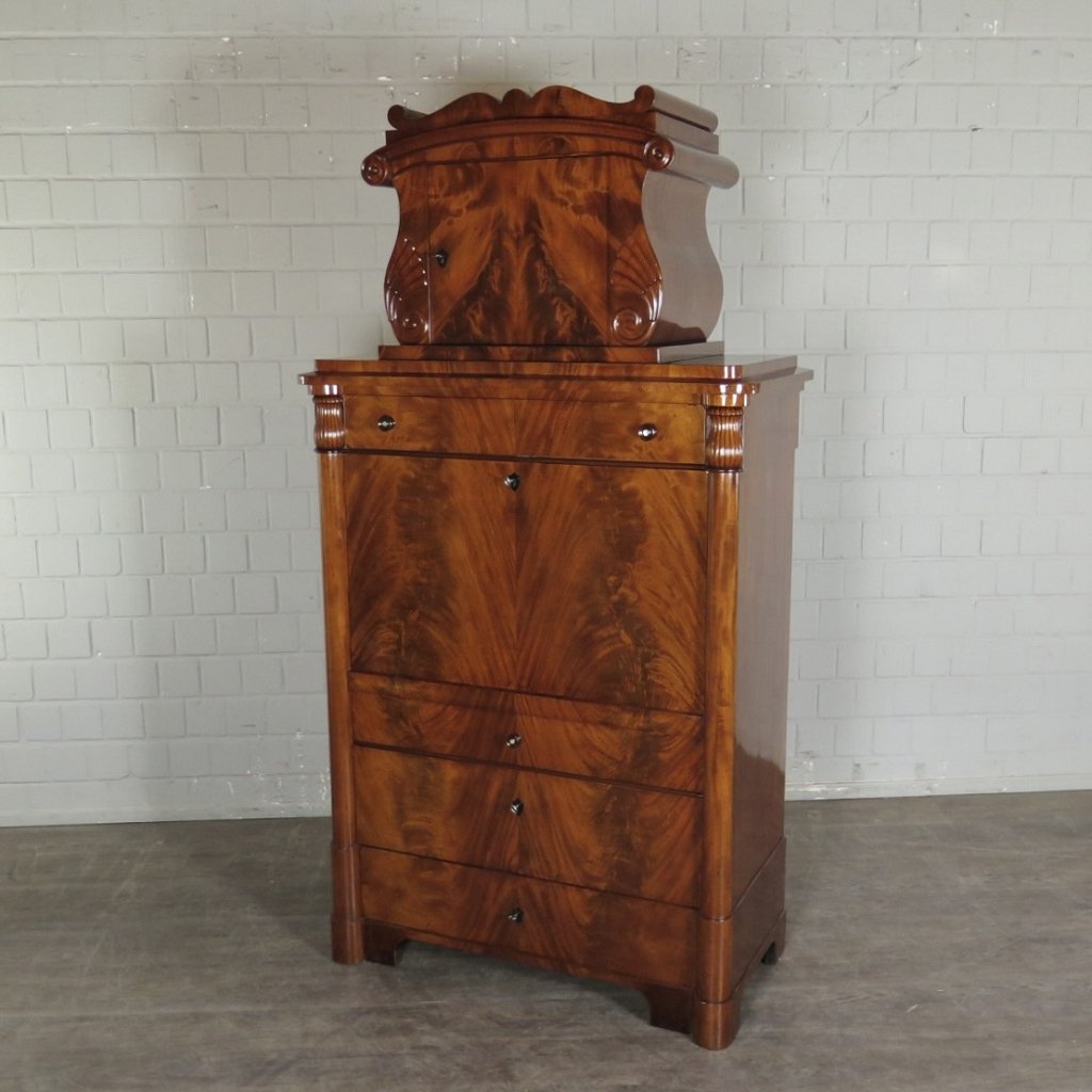 Sekretär Biedermeier 1830 Mahagoni