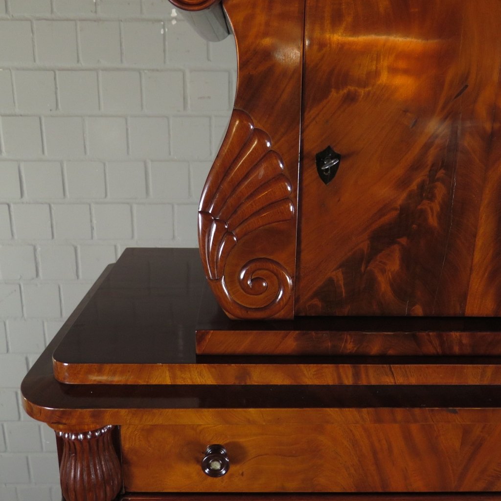 Sekretär Biedermeier 1830 Mahagoni