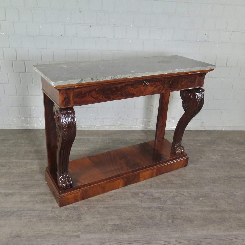 Wandtisch Konsolentisch Biedermeier 1820 Mahagoni 