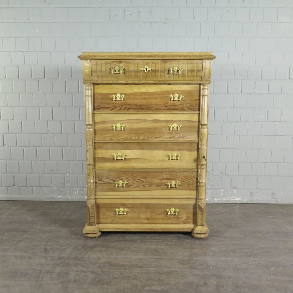Hochkommode Kommode Gründerzeit 1880 Kiefer