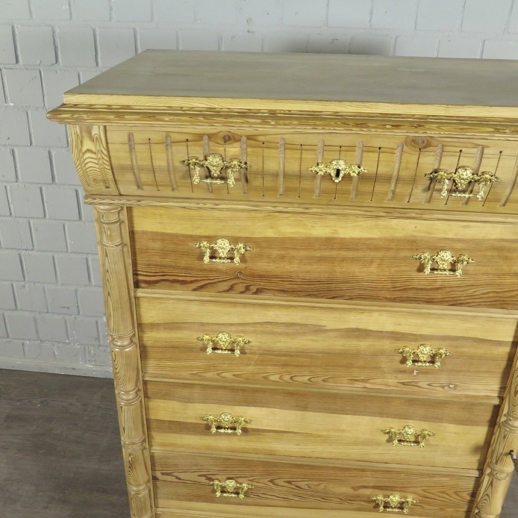 Hochkommode Kommode Gründerzeit 1880 Kiefer