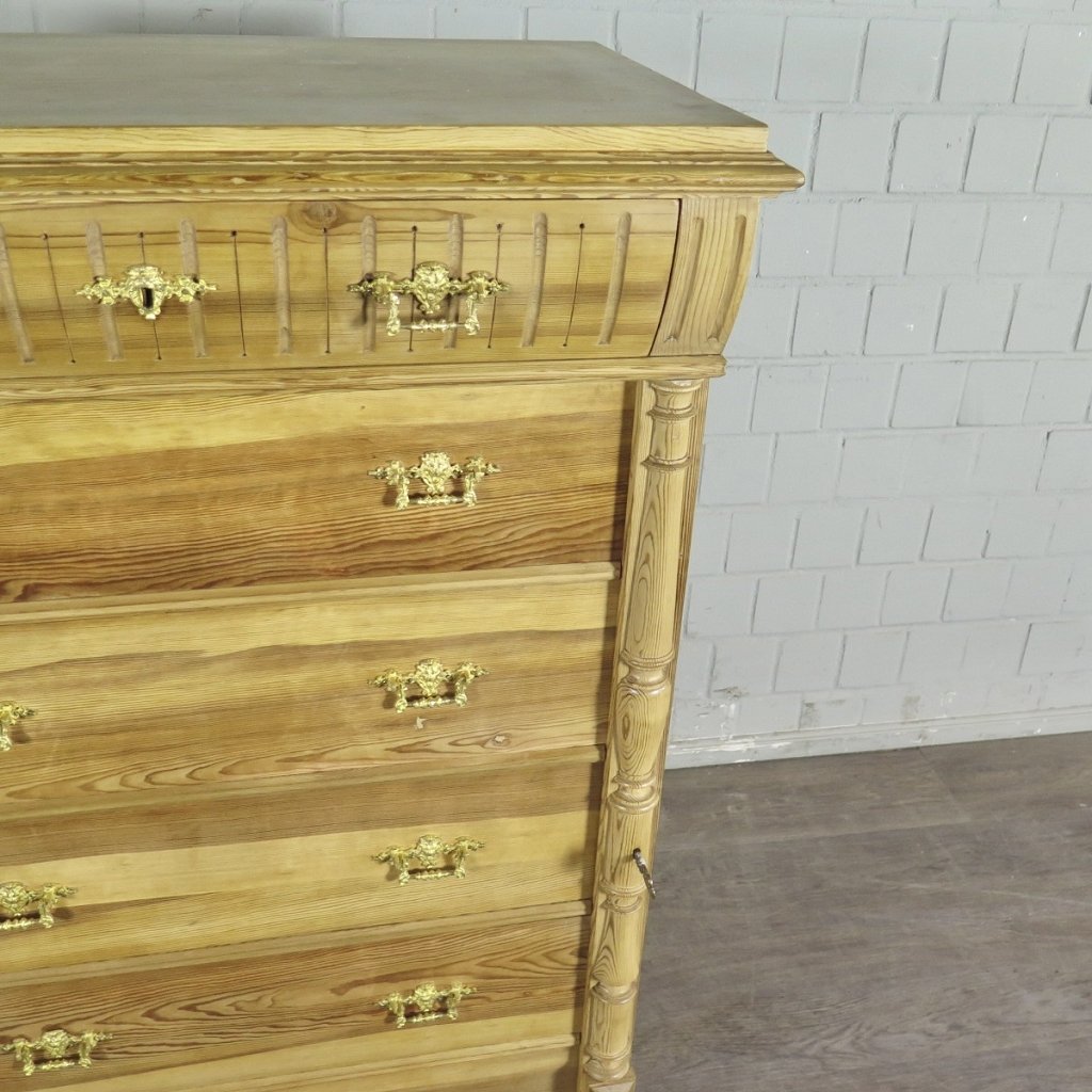 Hochkommode Kommode Gründerzeit 1880 Kiefer