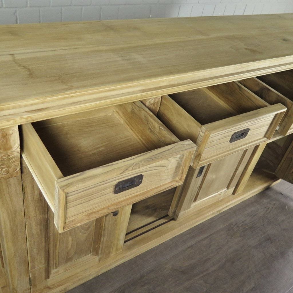 Sideboard Anrichte Teakholz 2,00 m