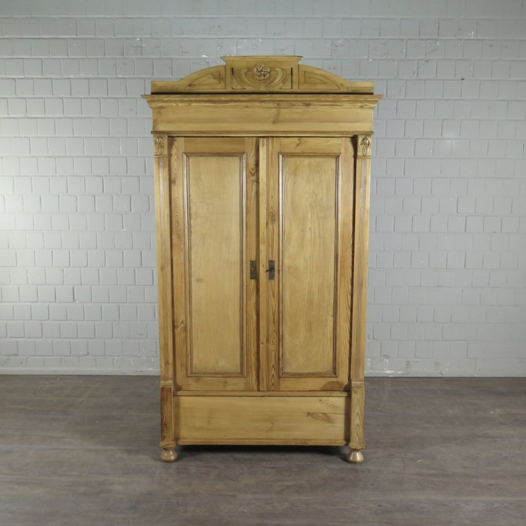 Schrank Kleiderschrank Jugendstil 1910 Kiefer