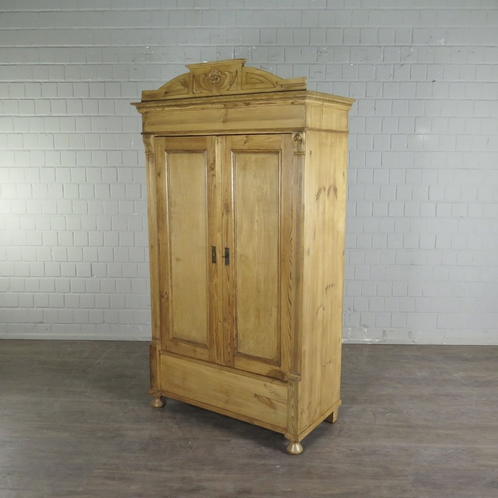 Schrank Kleiderschrank Jugendstil 1910 Kiefer
