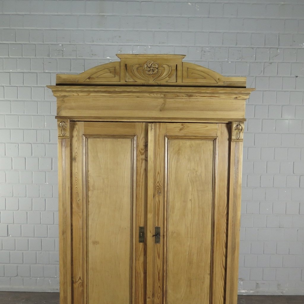 Schrank Kleiderschrank Jugendstil 1910 Kiefer