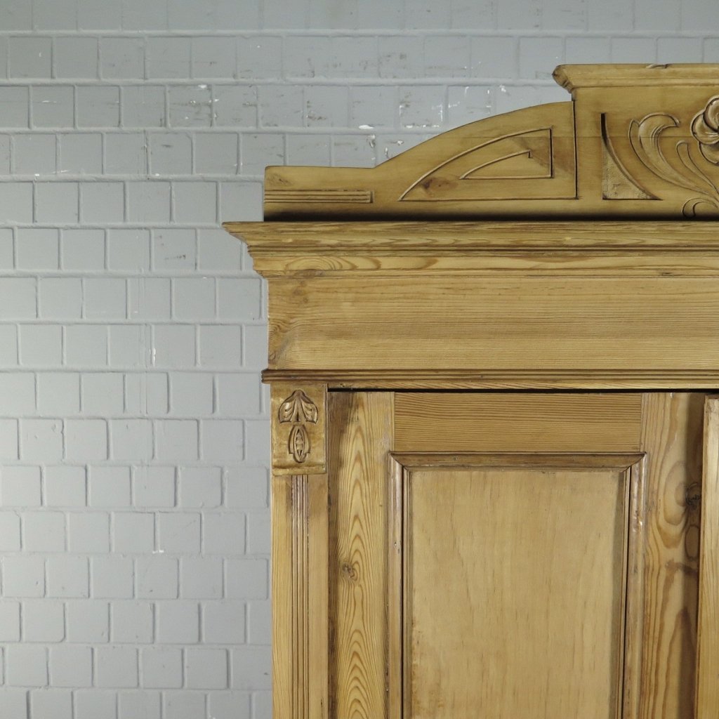 Schrank Kleiderschrank Jugendstil 1910 Kiefer