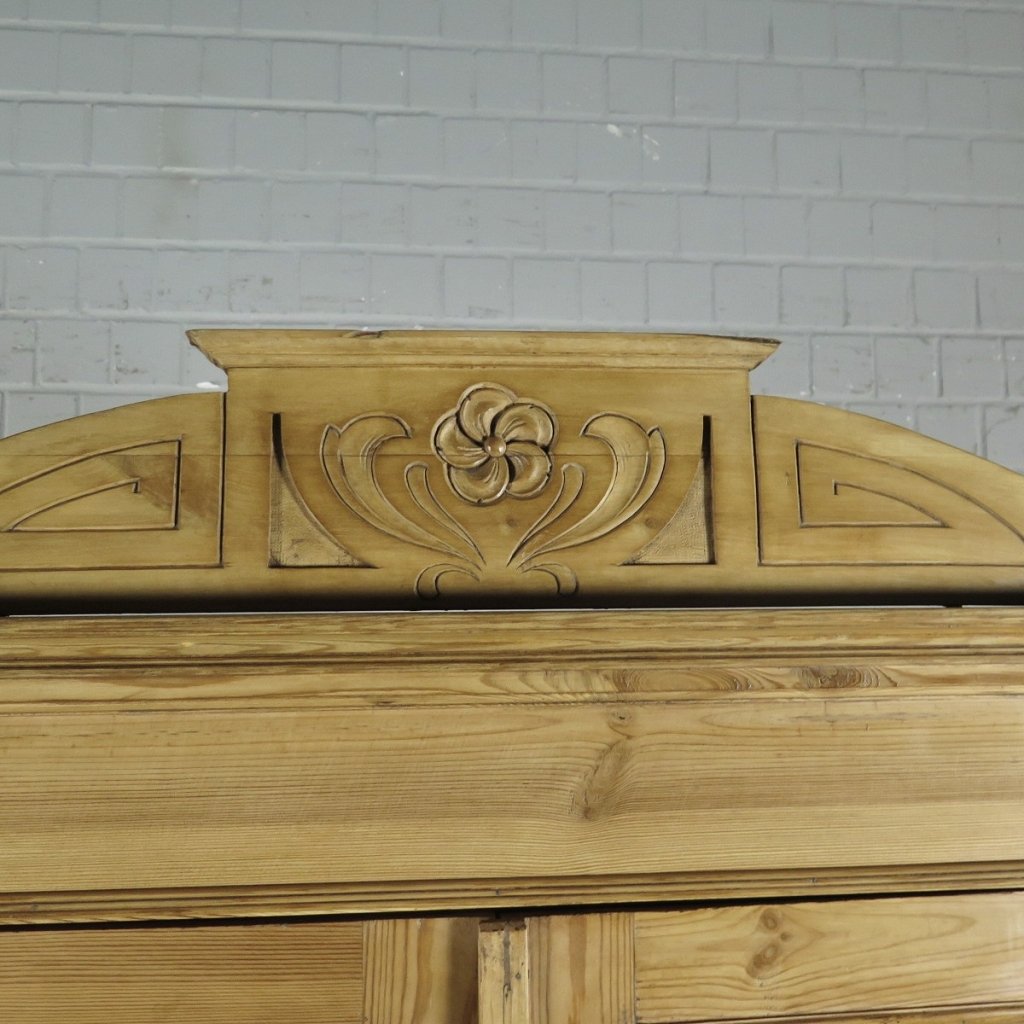 Schrank Kleiderschrank Jugendstil 1910 Kiefer