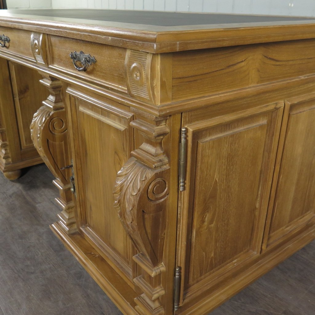 Schreibtisch Teakholz 1,90 m