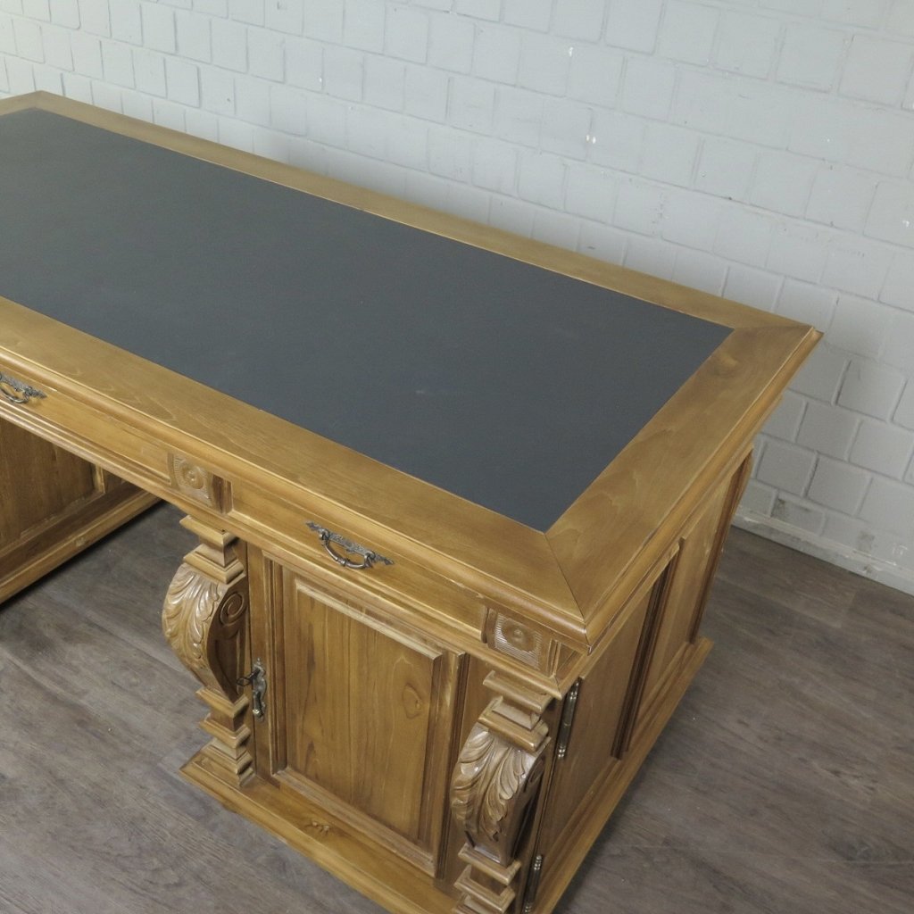 Schreibtisch Teakholz 1,90 m