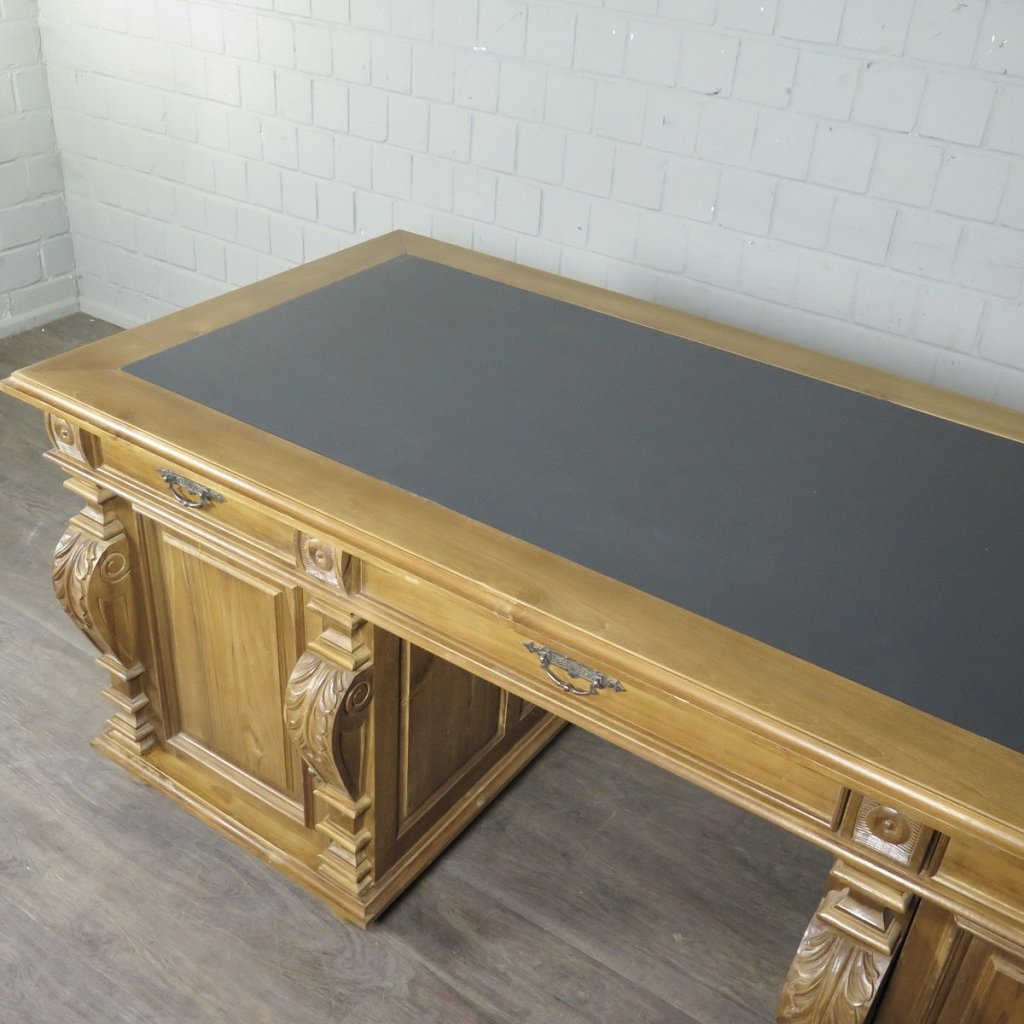 Schreibtisch Teakholz 1,90 m