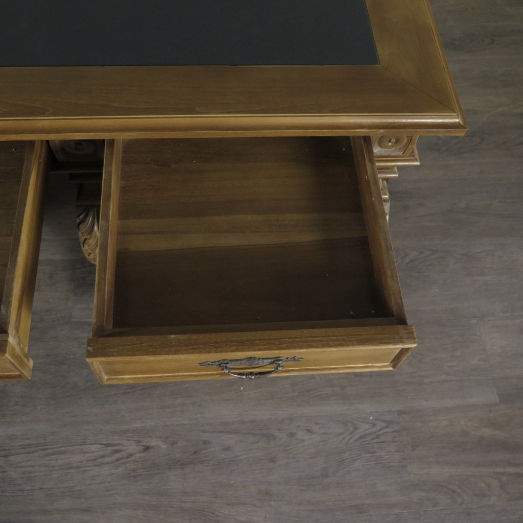 Schreibtisch Teakholz 1,90 m