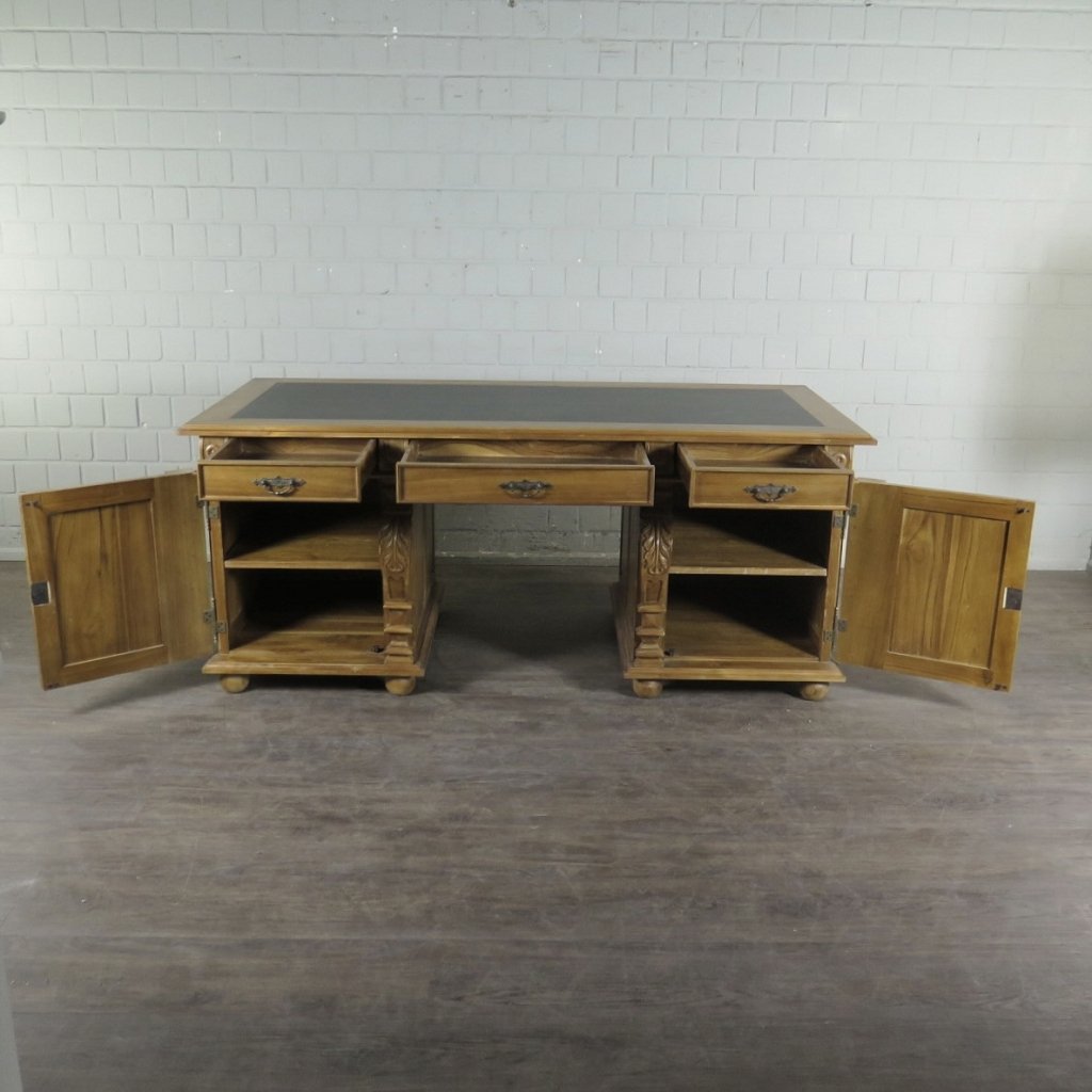Schreibtisch Teakholz 1,90 m