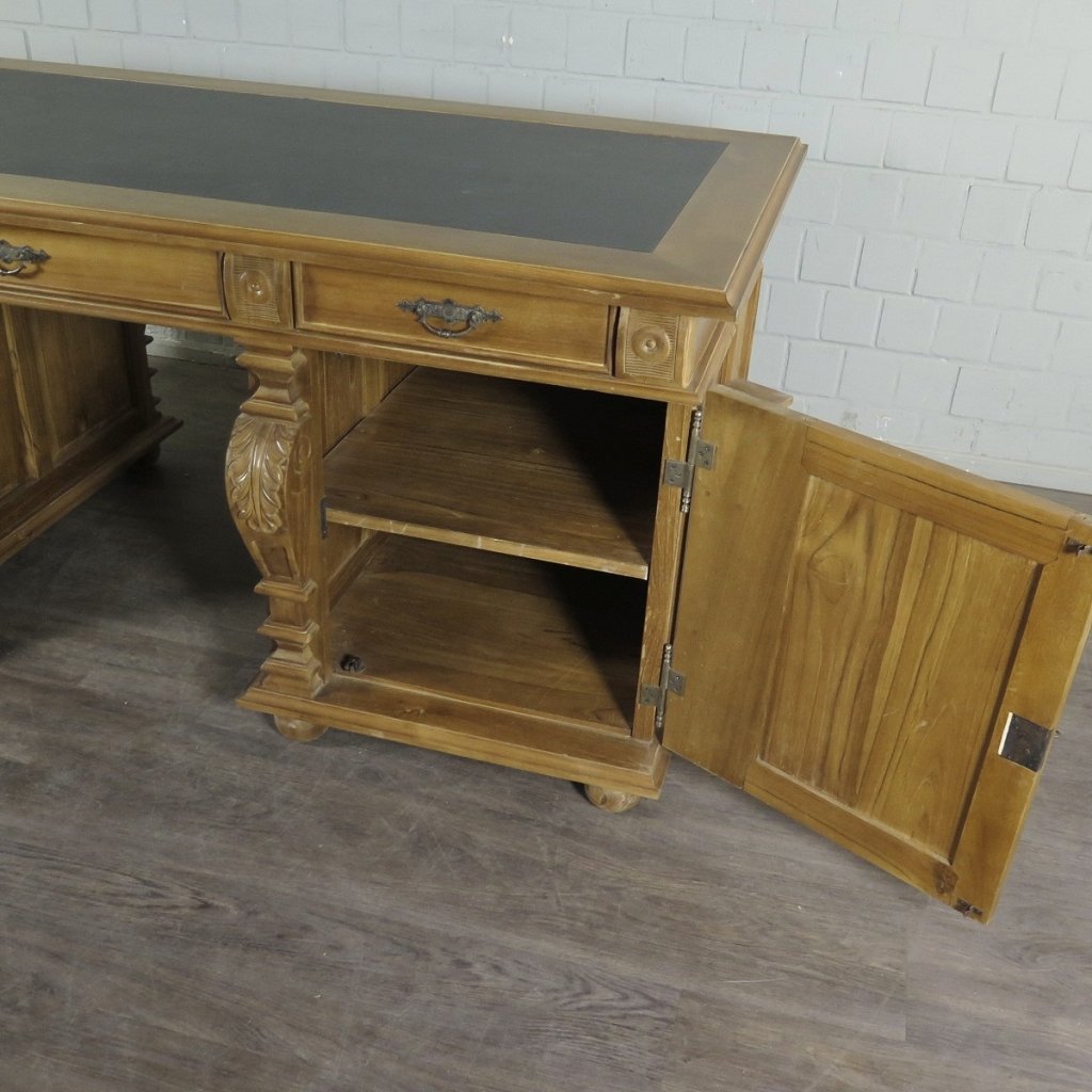 Schreibtisch Teakholz 1,90 m