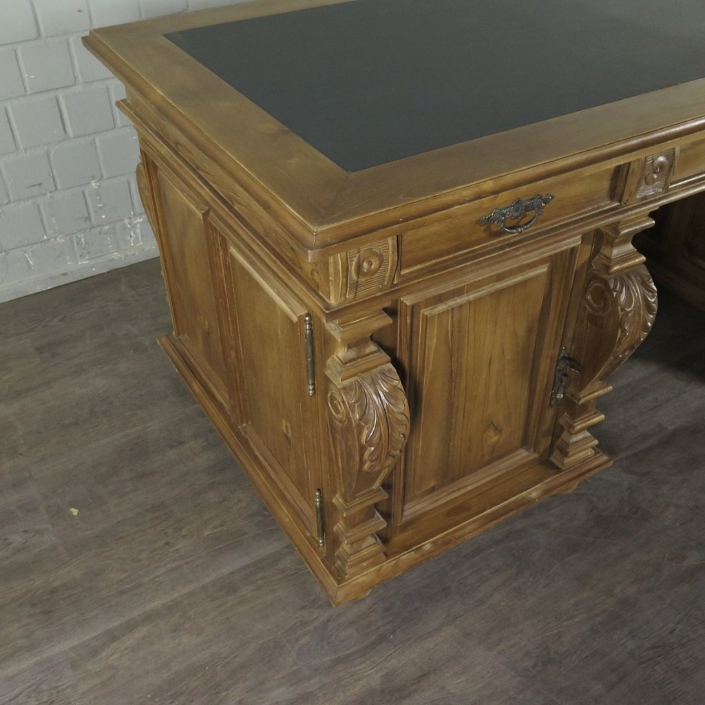 Schreibtisch Teakholz 1,90 m