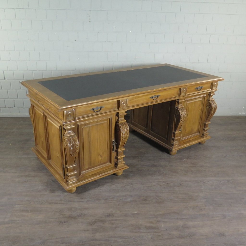 Schreibtisch Teakholz 1,90 m
