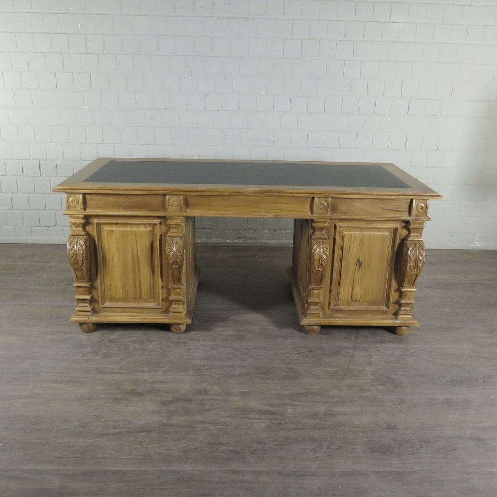 Schreibtisch Teakholz 1,90 m