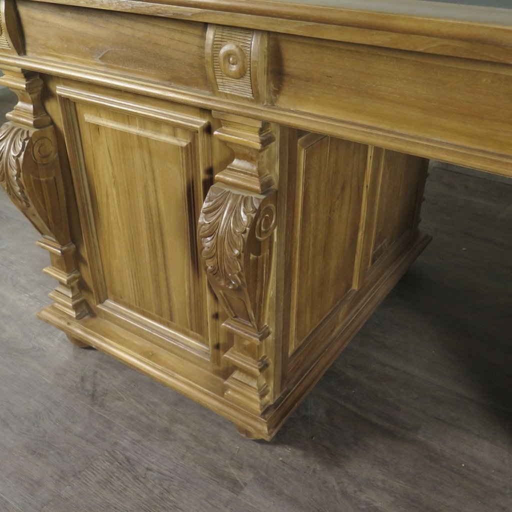 Schreibtisch Teakholz 1,90 m