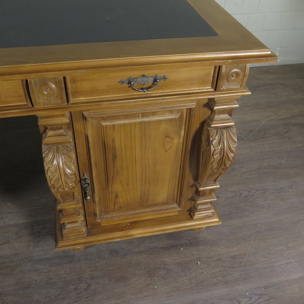 Schreibtisch Teakholz 1,90 m