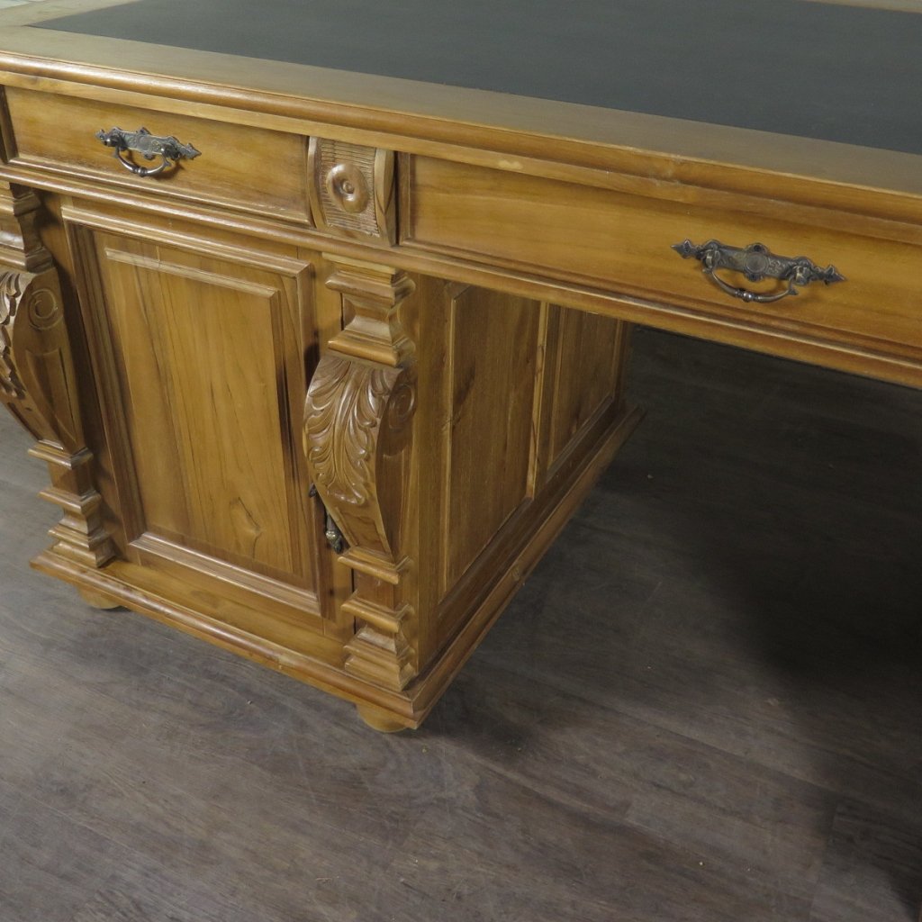 Schreibtisch Teakholz 1,90 m