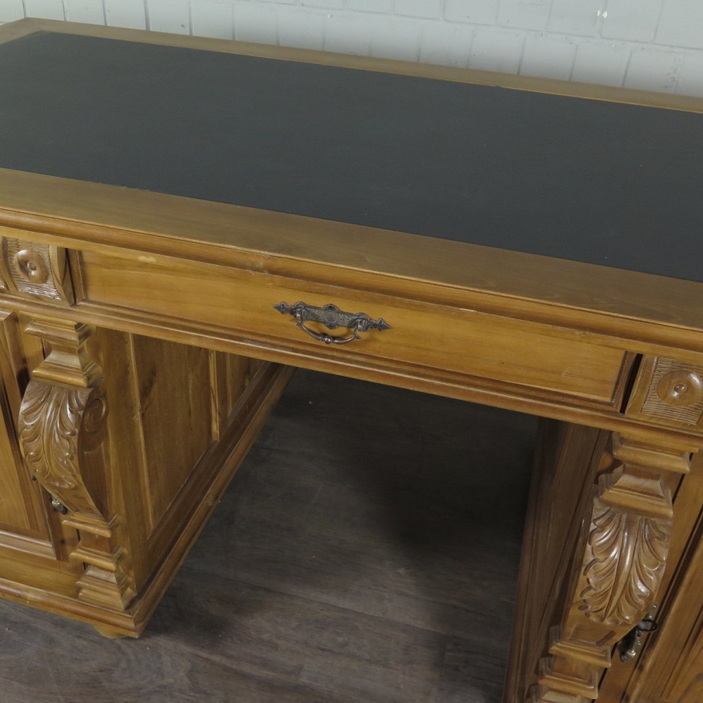 Schreibtisch Teakholz 1,90 m